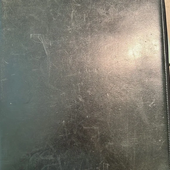 Vintage Authentic PRADA Black Leather Document Holder w/ Zipper - Picture 15 of 16